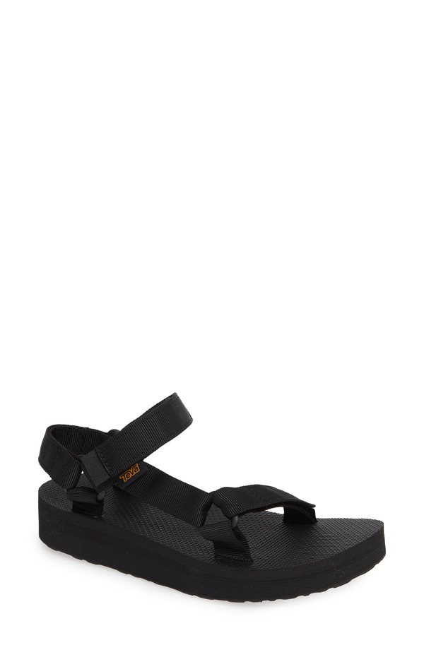 テバ レディース シューズ サンダル Teva Midform Universal Sandal Black Fabric ブラック｜ReVida 店
