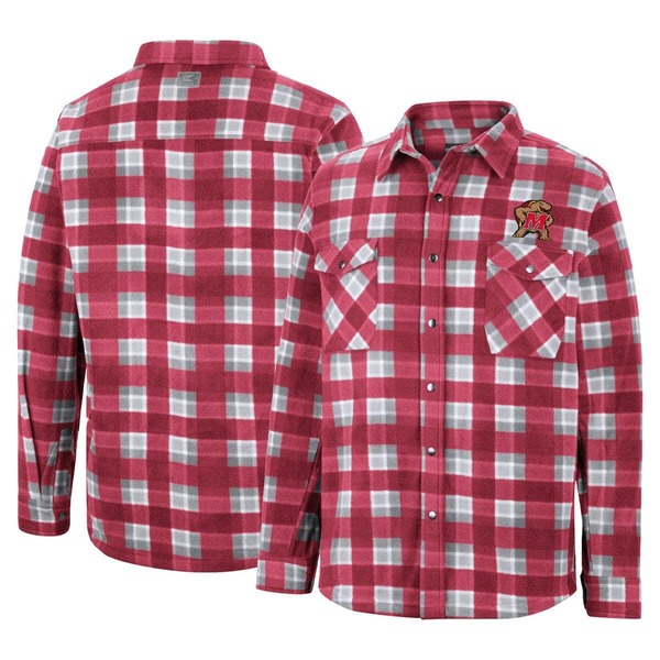 円形劇場 メンズ アウター 上衣・上衣 Men\u0027s Colosseum Red Maryland Terrapins Ellis Full-Snap Jacket Red 赤いこと