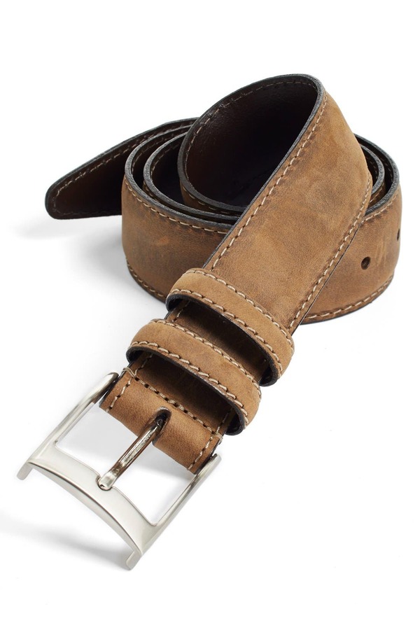 ジョンストンアンドマーフィー メンズ 付属品 胴締め なめし革 Johnston \u0026 Murphy Leather Belt Brown 赤銅色
