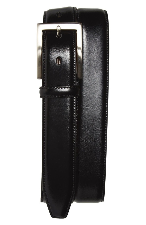 ジョンストンアンドマーフィー メンズ 付属品 胴締め Johnston \u0026 Murphy Calfskin Belt Black 黒いこと