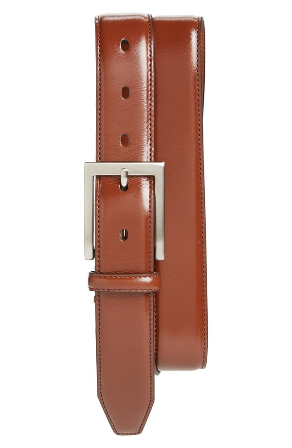ジョンストンアンドマーフィー メンズ 付属品 胴締め Johnston \u0026 Murphy Calfskin Belt Saddle Tan タン
