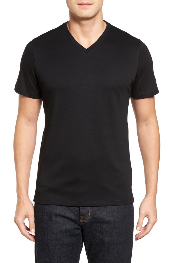 ロバートバラケット メンズ トップス Tシャツ レギュラーフィット Vネック Robert Barakett Georgia Regular Fit V-Neck T-Shirt Black ブラック 16,265円