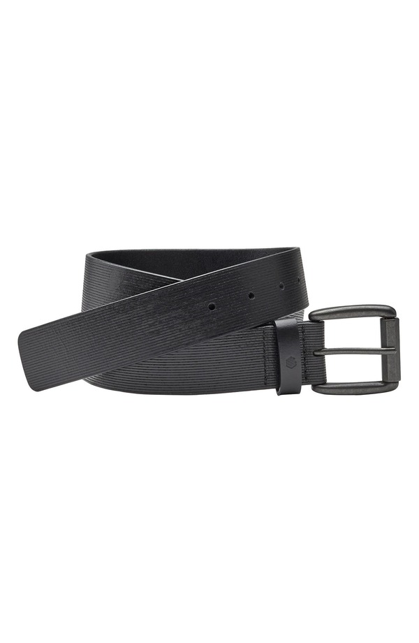 ジョンストンアンドマーフィー メンズ 付属品 胴締め なめし革 Johnston \u0026 Murphy Scored Leather Belt Black 黒いこと