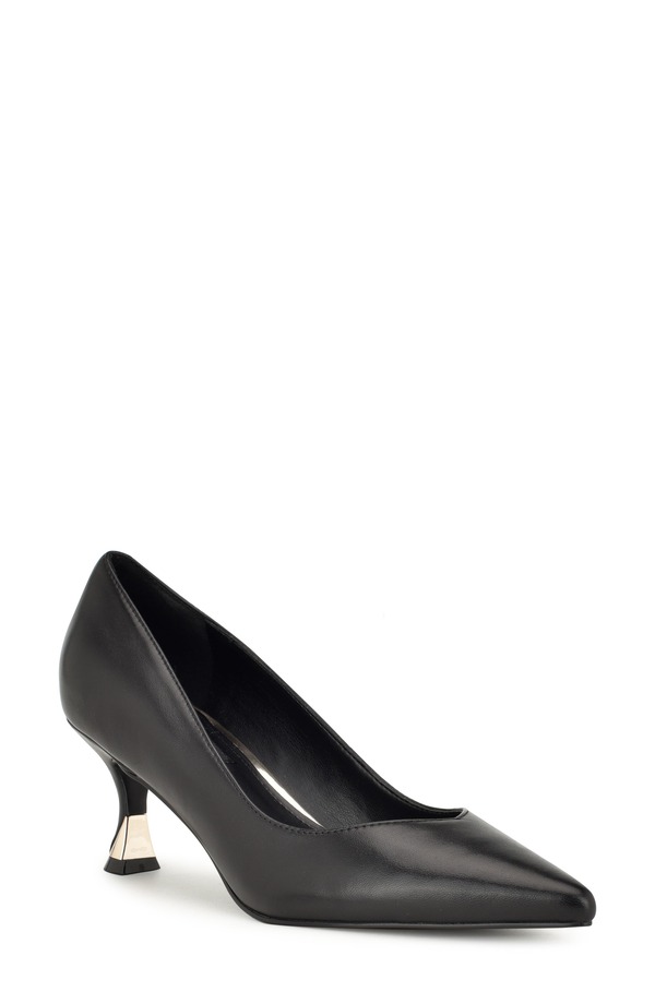 ナインウェスト レディース シューズ ヒール Nine West Ariella Pointed Toe Kitten Heel Pump Black ブラック