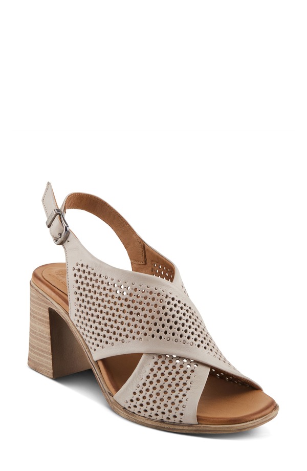 スプリングステップ レディース シューズ ヒール サンダル Spring Step Luanca Slingback Sandal Stone ストーン