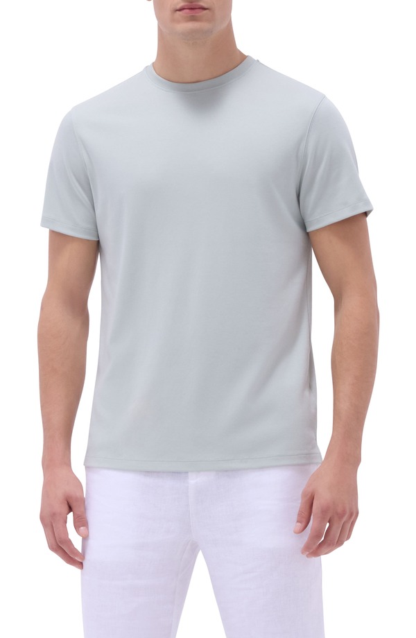 ブガッチ メンズ トップス Tシャツ コットン Bugatchi Hank Solid Pima Cotton T-Shirt Mint ミント
