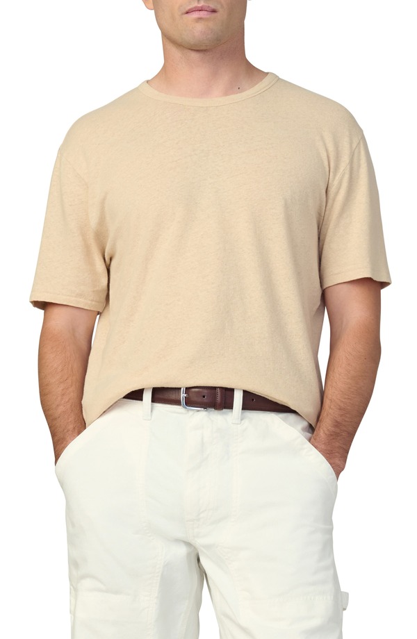 ジョーズ メンズ トップス Tシャツ クルーネック Joe's Bespoke Crewneck T-Shirt Sand サンド