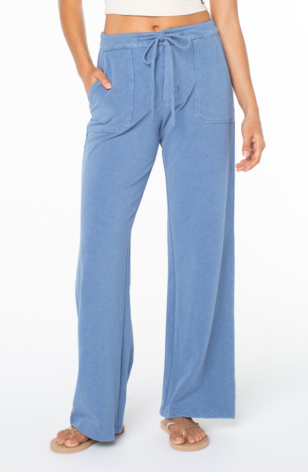 ロキシー レディース ボトムス レギンス ワイドレッグ パンツ Roxy Smooth Ride Wide Leg Pants Blue Horizon ブルー