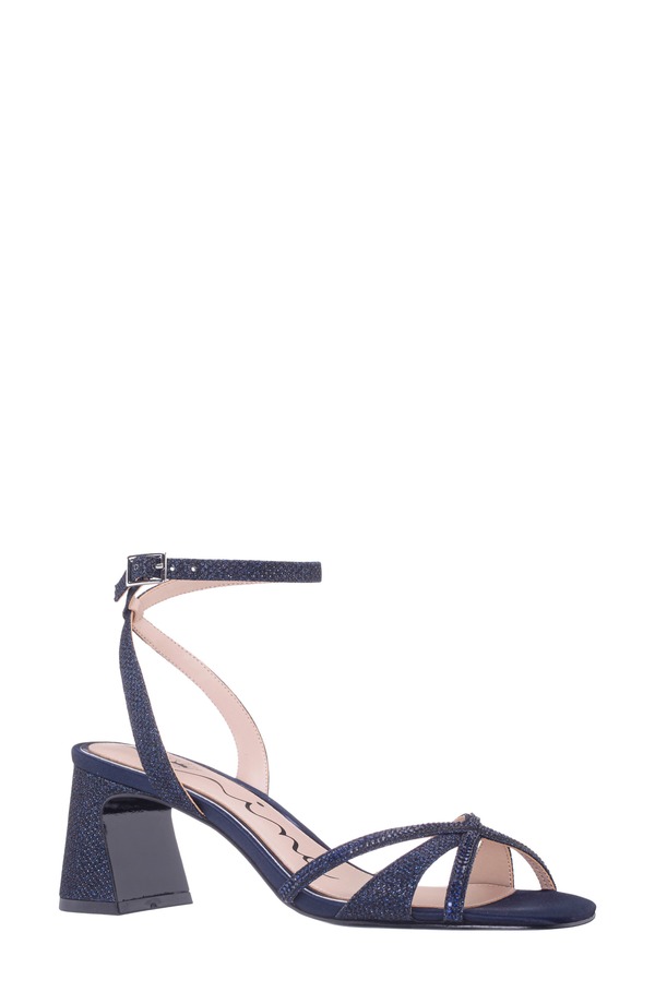 ニナ レディース シューズ ヒール サンダル アンクル Nina Brachankle Strap Sandal Navy ネイビー