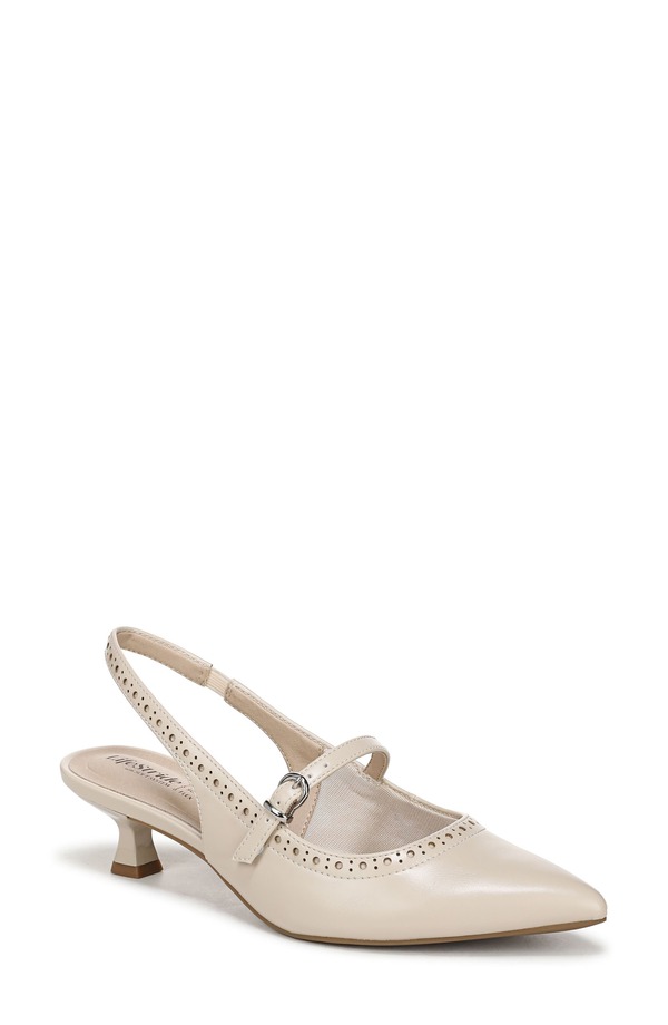 ライフストライド レディース シューズ ヒール LifeStride Marilyn Slingback Pointed Toe Kitten Heel Pump Cream Beige クリーム｜ReVida 店 18,360円