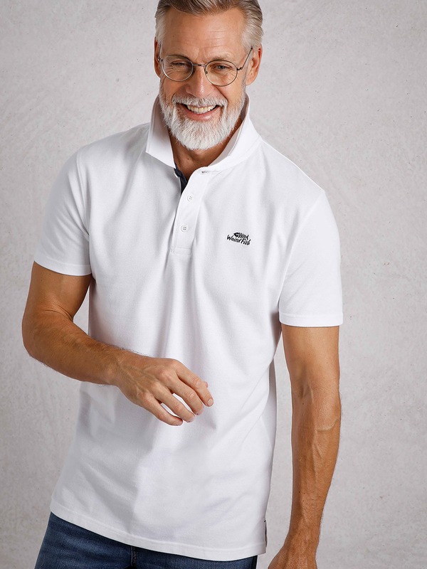 ウィアードフィッシュ メンズ トップス ポロシャツ Weird Fish Miles Pique Polo White ホワイト|ReVida 店