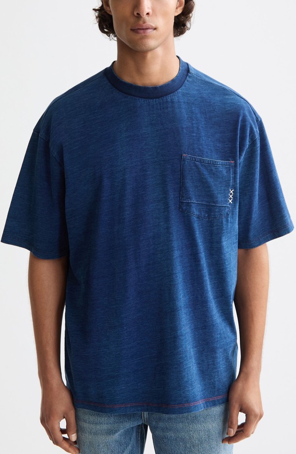 スコッチアンドソーダ メンズ トップス Tシャツ Scotch & Soda Washed Indigone-Pocket-Shirt Washed Indigo インディゴ