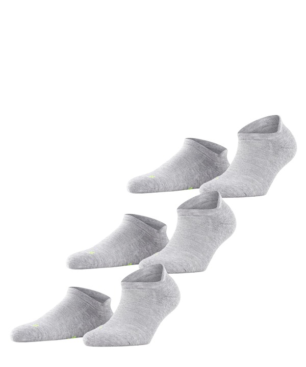 ファルケ レディース アンダーお召しもの ソックス スニーカー Falke Cool Kick 3-Pack Sneaker Socks Light Grey 薄墨色