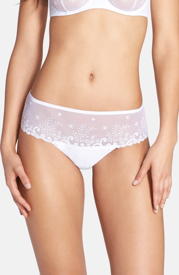 シモーヌペレール レディース アンダー御召しもの ズボン下 Simone Perele \u0027Delice\u0027 Boyshorts White 白いこと