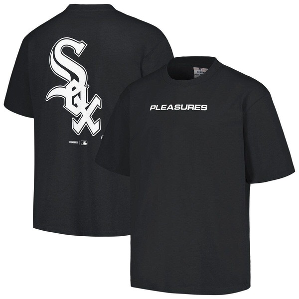 プレジャーズ メンズ トップス Tシャツ Men PLEASURES Black Chicago White Sox Ballpark T-Shirt Black ブラック