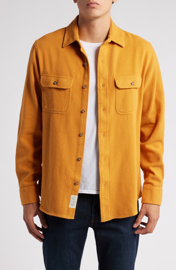 ショット ニューヨーク メンズ トップス シャツ Schott NYC Flannel Work Shirt Gold ゴールド