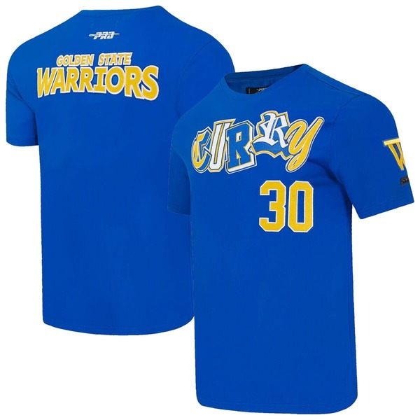 プロスタンダード メンズ トップス Tシャツ Men Pro Standard Stephen Curry Royal Golden State Warriors City Ransom T-Shirt Royal