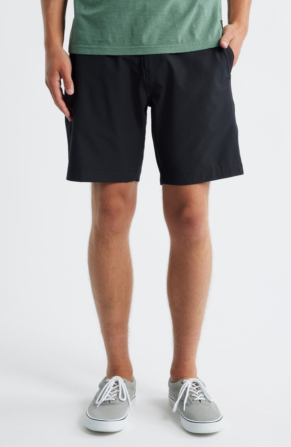 ローアク メンズ ボトムス ハーフパンツ・ショーツ ショートパンツ Roark Hytide Flat Front Hybrid Performance Shorts Black ブラック