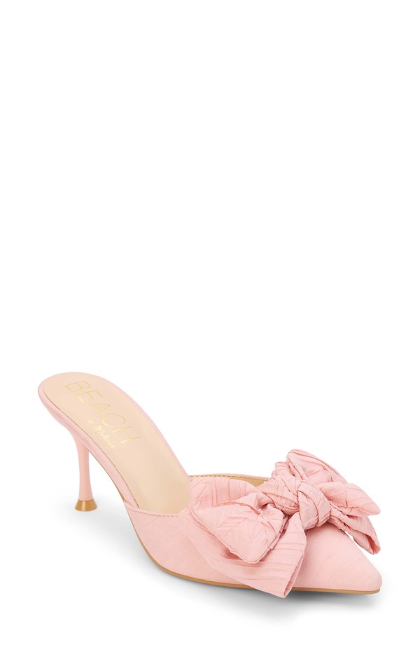 ココナッツバイマッテシィ レディース シューズ ヒール Coconuts by Matisse Goldie Bow Pointed Toe Mule Pink ピンク｜ReVida 店 17,505円