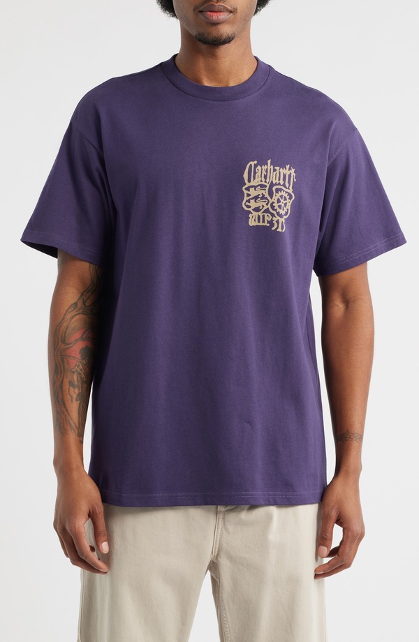 カーハート メンズ トップス Tシャツ コットン グラフィック Carhartt Work In Progress Commuting Tales Organicotton Graphic T-Shirt Lokers