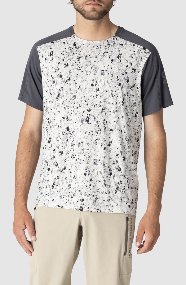 アウトドアリサーチ メンズ トップス Tシャツ ヒール Outdooresearch Freewheel Mountain Bike T-Shirt Storm/ Oyster Creekside Print