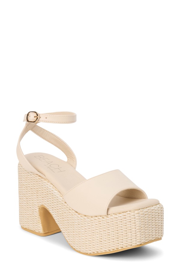 ココナッツバイマッテシィ レディース シューズ ヒール プラットフォーム サンダル アンクル Coconuts by Matisse Arden Ankle Straplatform Sandal Ivory アイボリー