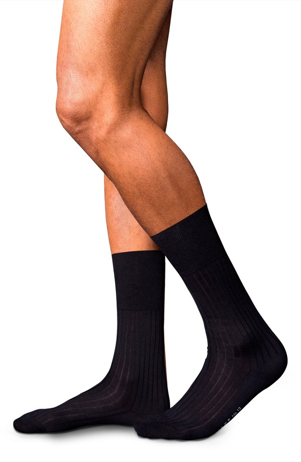 ファルケ メンズ アンダーウェア 靴下 コットン Falke No. 13 Egyptian Cotton Blendressocks Dark Navy ネイビー