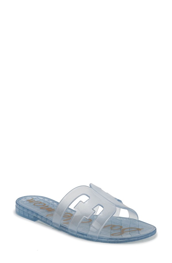 サムエデルマン レディース シューズ サンダル Sam Edelman Bay Jelly Slide Sandal Azure Blue 青み