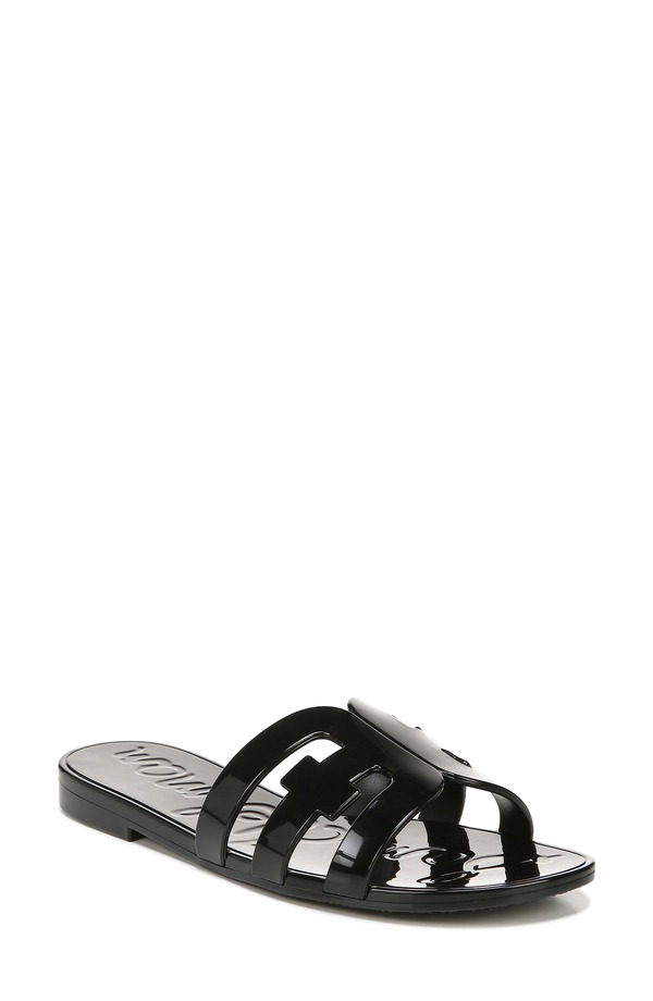 サムエデルマン レディース シューズ サンダル Sam Edelman Bay Jelly Slide Sandal Black 黒いこと