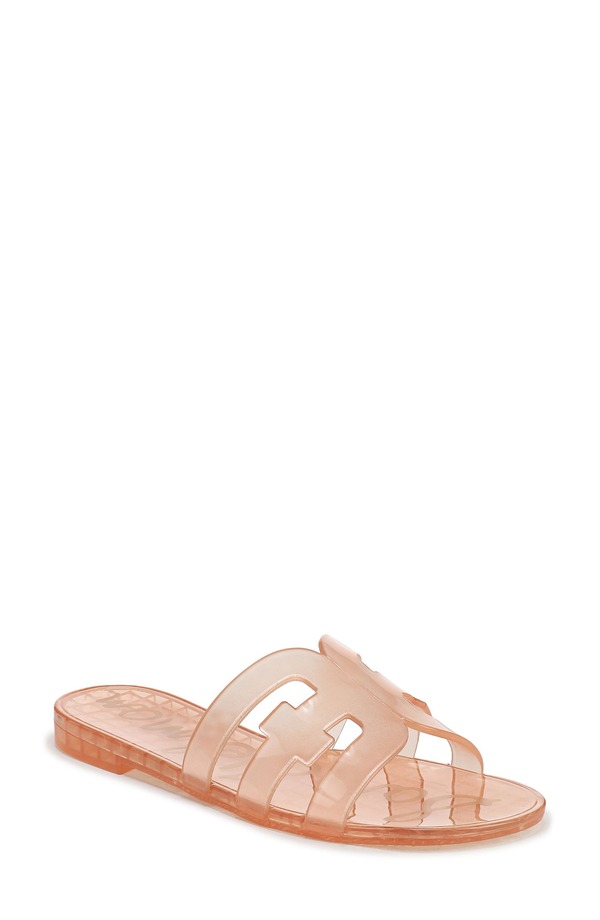 サムエデルマン レディース シューズ サンダル Sam Edelman Bay Jelly Slide Sandal Blush 毛はらい