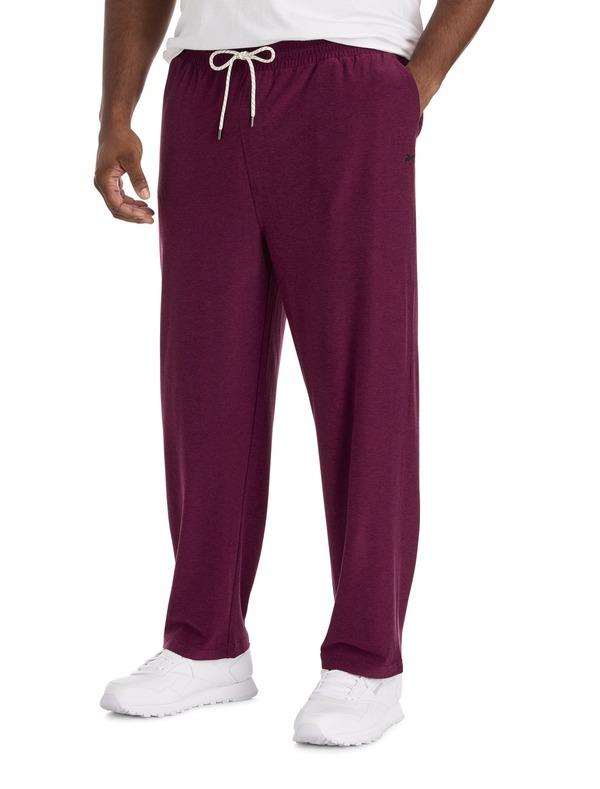 リーボック メンズ ボトムス カジュアルパンツ スウェットパンツ トール Reebok Big & Tall Performance Athletic-Fit Sweatpants Black Cherry Heath ブラックズボン・パンツ