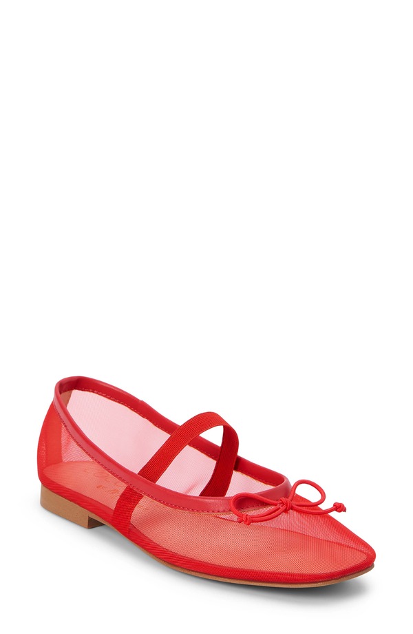 ココナッツバイマッテシィ レディース シューズ パンプス メッシュ Coconuts by Matisse Bronx Mesh Ballerina Flat Cherry Red 赤いこと 靴-パンプス-レディース靴