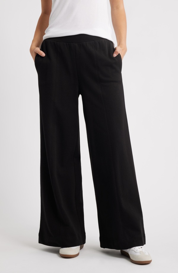 ウィット&ウィズダム レディース ボトムス レギンス ワイドレッグ パンツ Wit & Wisdom Skyrise Pintuck Pleat Wide Leg Pants Black ブラック