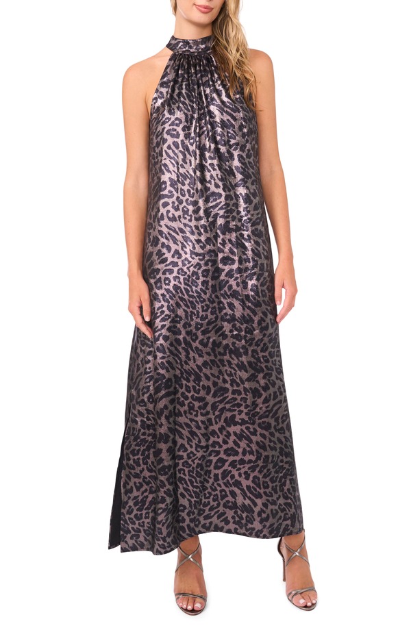 ヴィンスカムート レディース トップス ワンピース マキシ ホルター Vince Camuto Halter Neck Maxi Dress Rich Black ブラック