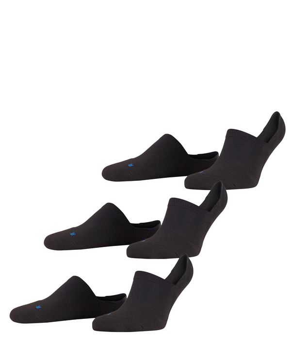 ファルケ レディース アンダー御召しもの ソックス Falke Cool Kick 3-Pack No Show Socks Black 黒いこと