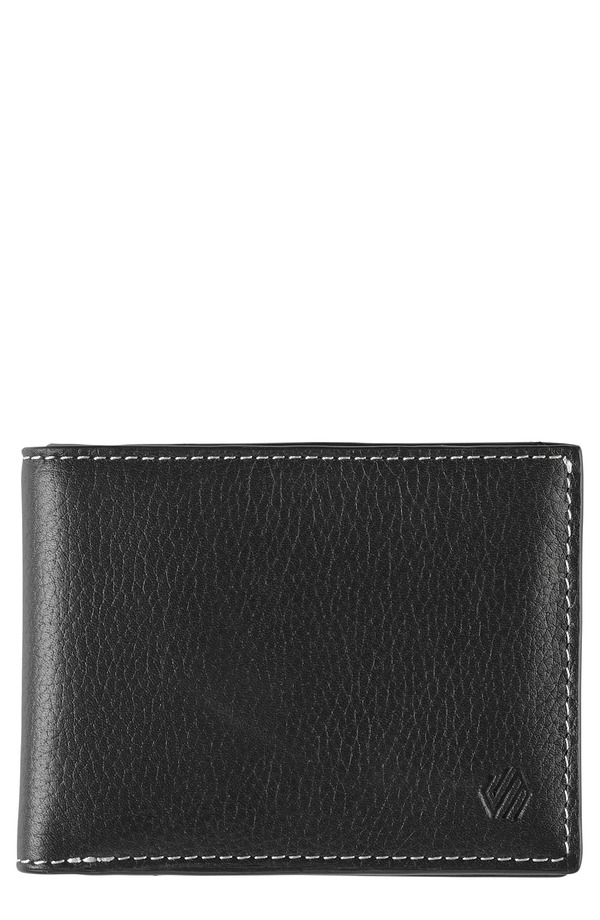 ジョンストンアンドマーフィー メンズ アクセサリー 財布 レザー Johnston & Murphy Kingston Leather Bifold Wallet Black Pebbled ブラック|ReVida 店