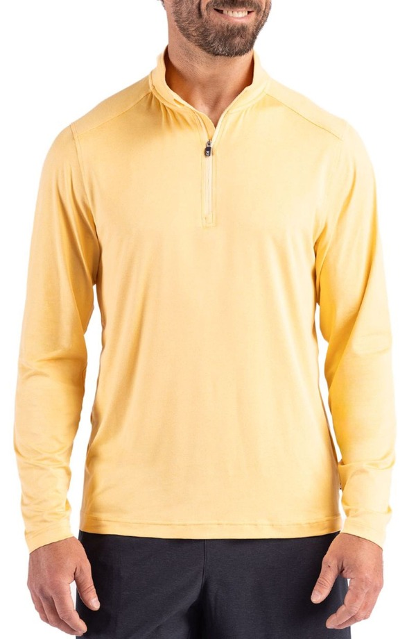 カッターアンドバック メンズ アウター パーカー・スウェット ハーフジップ Cutter & Buck Coastlinepicomfort Half Ziperformance Pullover Desert｜ReVida 店