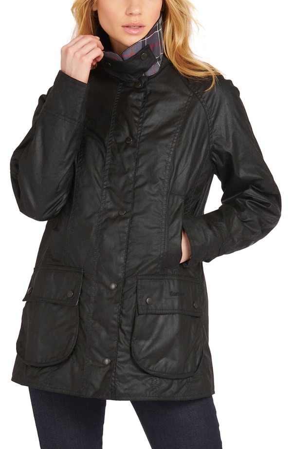 バブアー レディース アウター ジャケット・ブルゾン コットン Barbour Beadnell Waxed Cotton Jacket Black ブラック