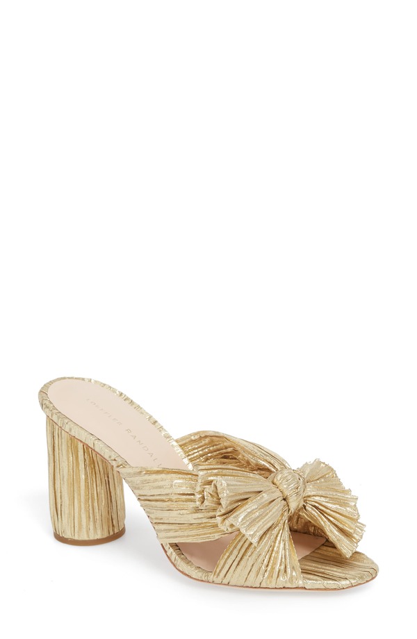 ロフラー 幽客ダル レディース シューズ 踵 サンダル Loefflerandall Penny Knotted Lam Sandal Gold ゴールド