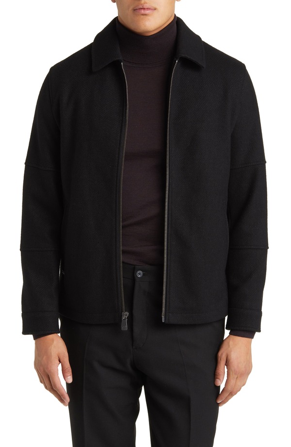 ハート シャフナー マルクス メンズ アウター ジャケット・ブルゾン ウール Hart Schaffner Marx Paloma Wool Blend Twill Jacket Black Twill ブラック