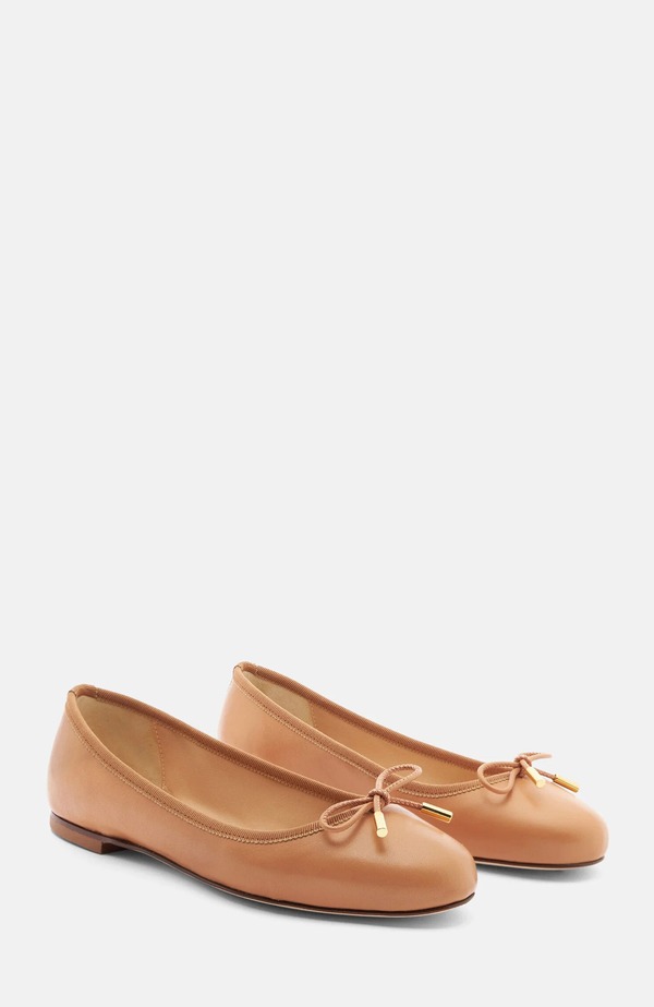 スカロッソ レディース シューズ パンプス SCAROSSO Carla Ballet Flats Cognac - Calf｜ReVida 店