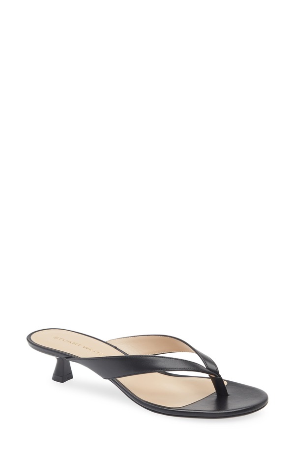 スチュアート ワイツマン レディース シューズ 踵 サンダル Stuart Weitzman Rio Kitten Heel Sandal Black 黒いこと