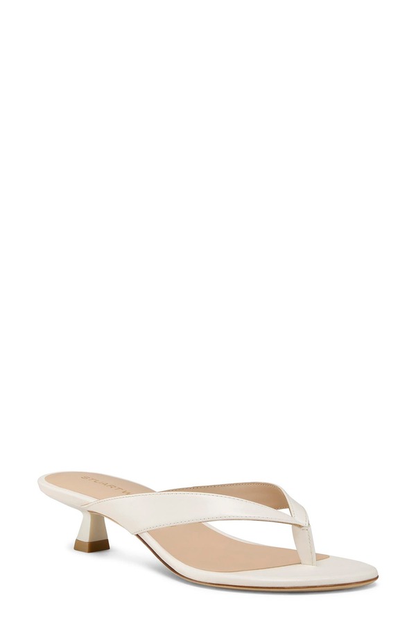 スチュアート ワイツマン レディース シューズ 踵 サンダル Stuart Weitzman Rio Kitten Heel Sandal Cream 皮膚軟化剤