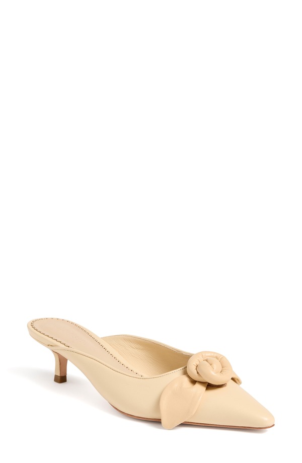 サンク セプト レディース シューズ 踵 Cinq Sept Layla Knotted Rose Mule Beige ベージュ