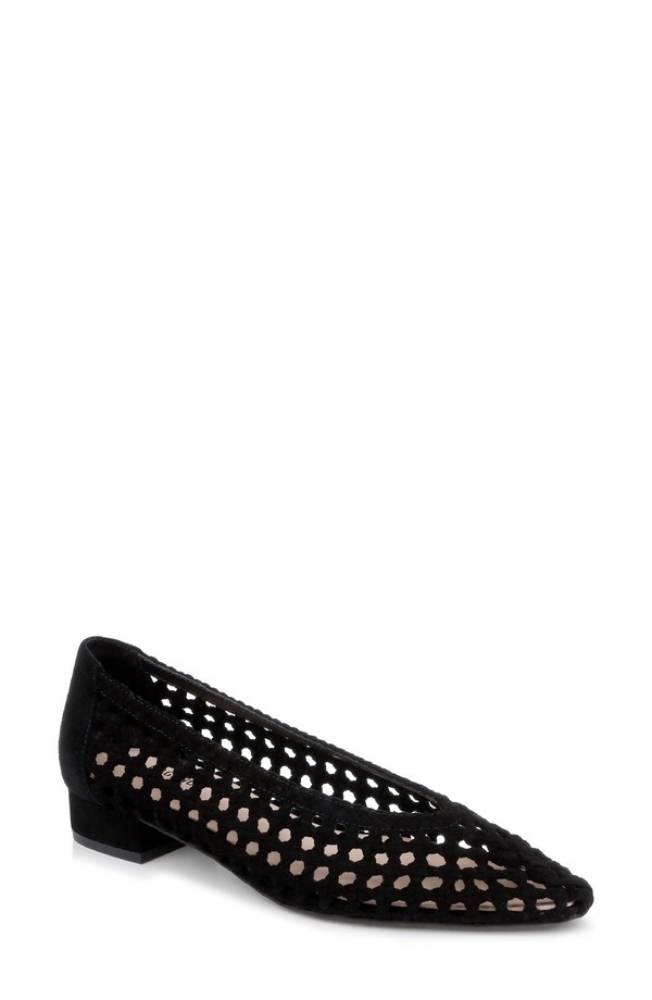 ラジャンス レディース シューズ 踵 L\u0027AGENCE Alsace Pump Black Suede 黒いこと