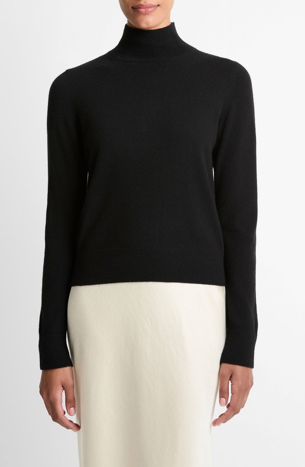 ヴィンス レディース アウター パーカー・スウェット タートルネック ティーシャツ Vince Turtleneck Cashmere Sweater Black 黒いこと