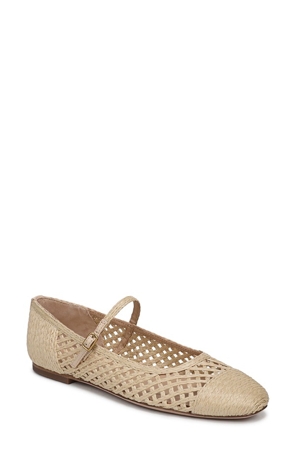 ヴェロニカ ベアード レディース シューズ パンプス Veronica Beard Ellie Raffia Mary Jane Flat Natural｜ReVida 店