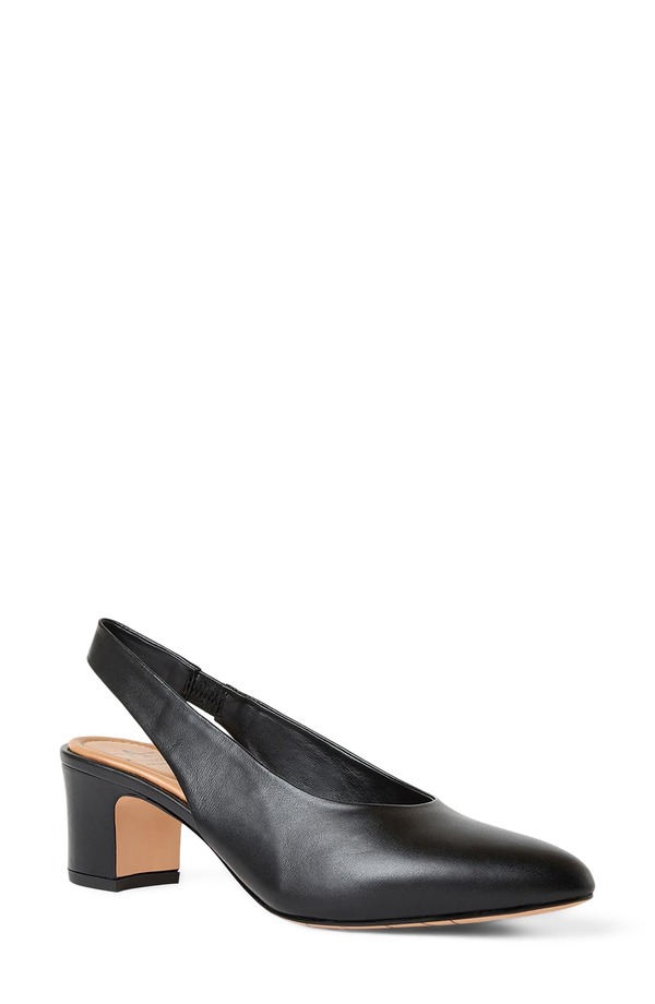 アクアタリア レディース シューズ 踵 Aquatalia Trevi Slingback Pump Black Leather 黒いこと