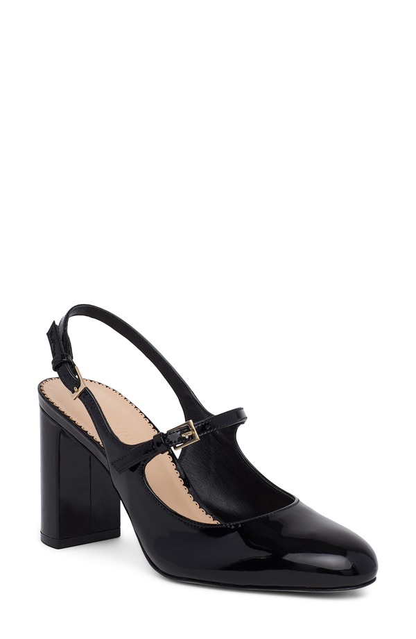サンク セプト レディース シューズ 踵 サンダル Cinq Sept Lola Mary Jane Slingback Sandal Black 黒いこと