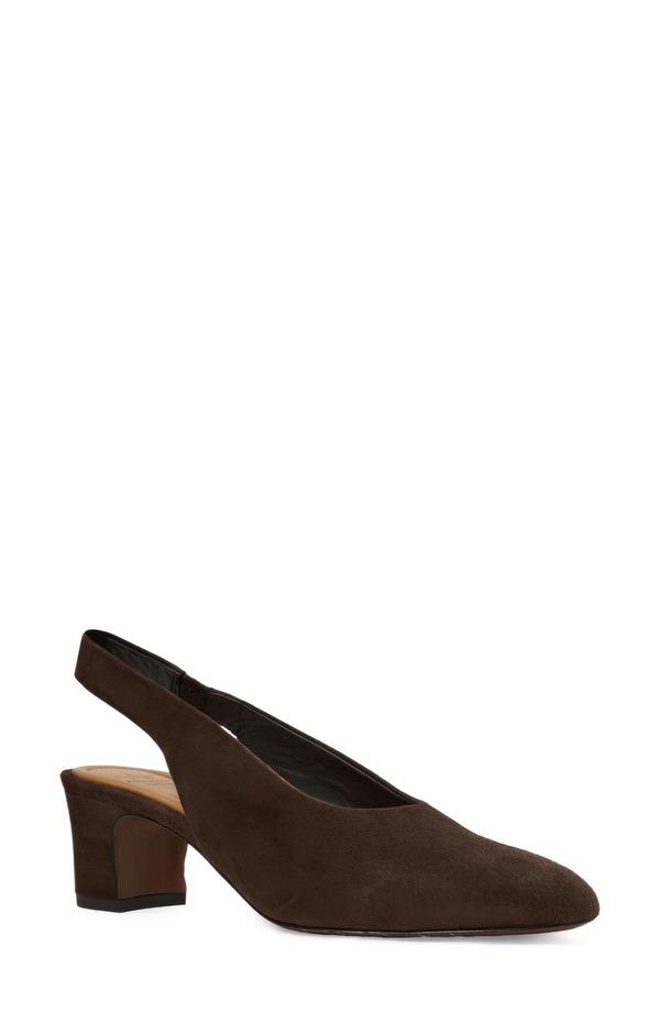アクアタリア レディース シューズ 踵 Aquatalia Trevi Slingback Pump Espresso Suede